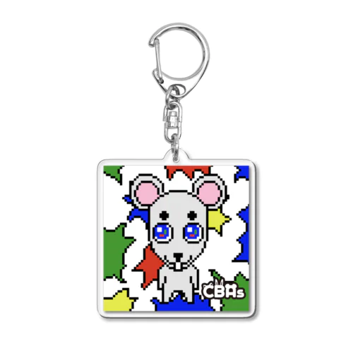 ピクセル絵ネズミ Acrylic Key Chain