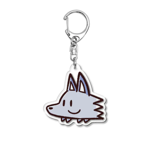 サイドフェイスきつね子 Acrylic Key Chain