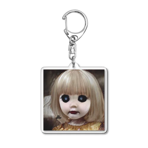 怖い幼女の西洋人形 Acrylic Key Chain