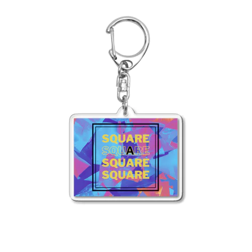 square Acrylic Key Chain