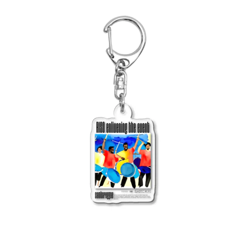 RISO enlivening the event Acrylic Key Chain