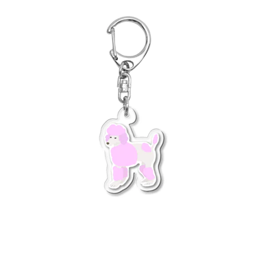 ピンク犬 Acrylic Key Chain