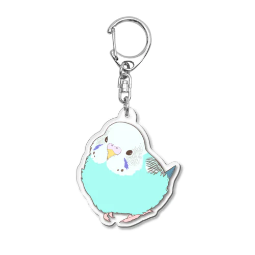 もふセキセイ。(カラーver.) Acrylic Key Chain