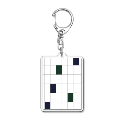 darkGreen , darkBlue , Art . Acrylic Key Chain