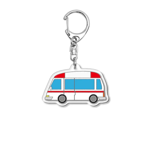 可愛い救急車 Acrylic Key Chain