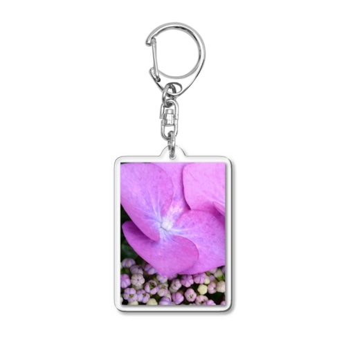 美しい紫陽花 Acrylic Key Chain