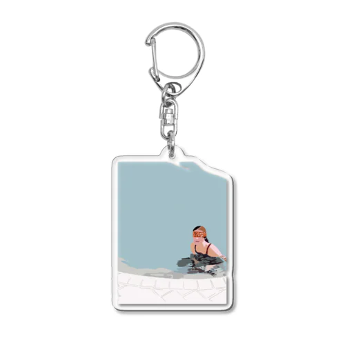 poolside Acrylic Key Chain