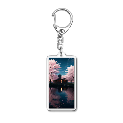 さくら　湖面 Acrylic Key Chain