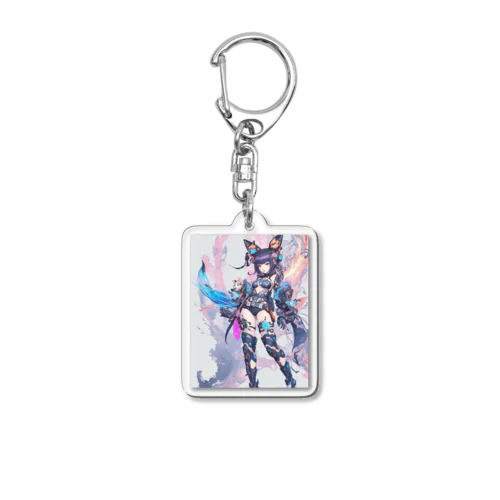 サイバーパンク✖️猫耳少女 Acrylic Key Chain