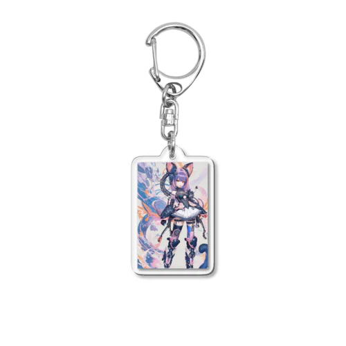 サイバーパンク✖️猫耳少女 Acrylic Key Chain