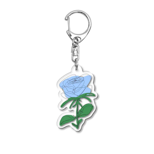 my ROSE 水色 Acrylic Key Chain