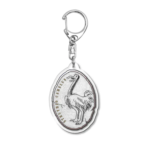 Struthio camelus Acrylic Key Chain