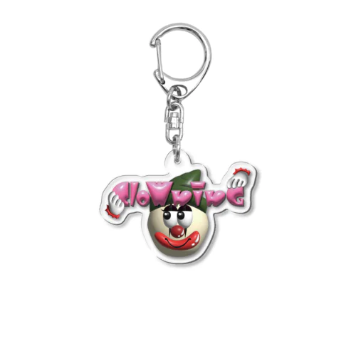 CloWninG Acrylic Key Chain