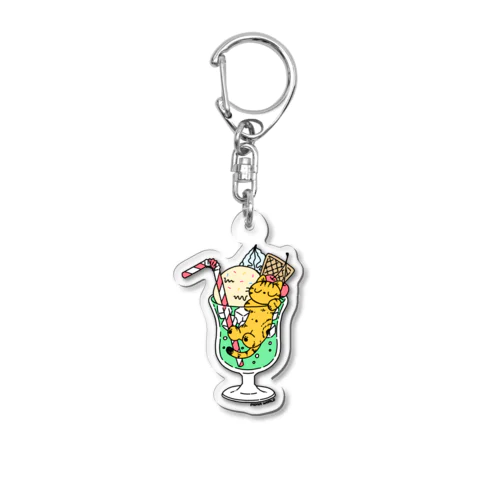 クリームソーダとモナ Acrylic Key Chain