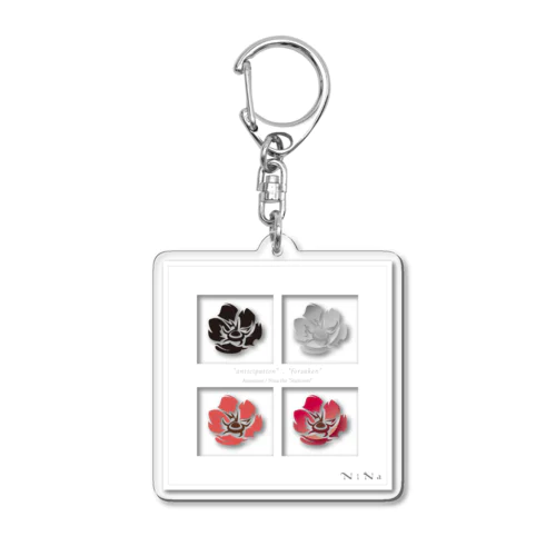 Nina Heald-2/Anemone coronaria Acrylic Key Chain