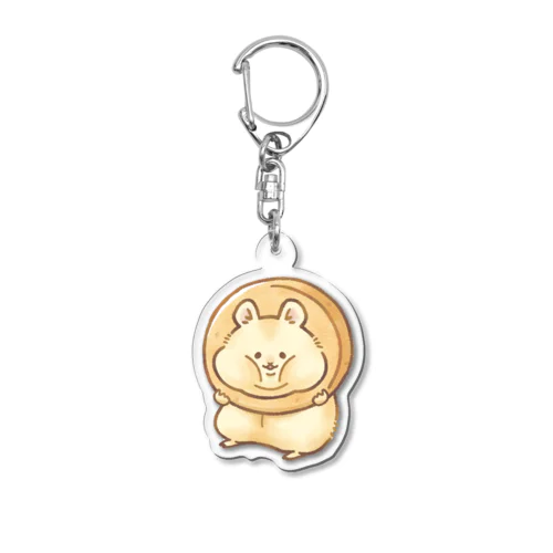 クッキーの中央を食べて、貫通したハムスター Acrylic Key Chain
