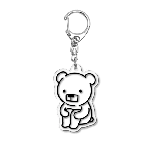 かくばなちゃんおすわり Acrylic Key Chain