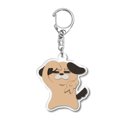 ギャルピース犬 Acrylic Key Chain