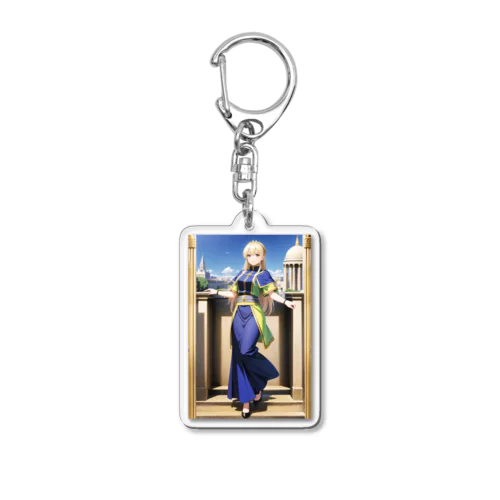 Sleepless Saint  Acrylic Key Chain