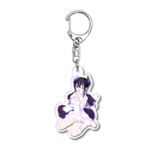 よるの姿💜ウインク Acrylic Key Chain