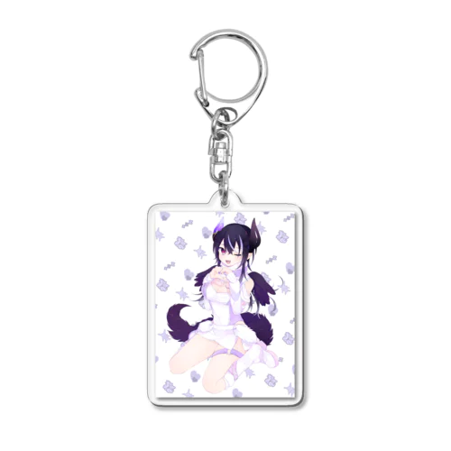 よるの姿ウインク💜アクリルスタンドなど Acrylic Key Chain