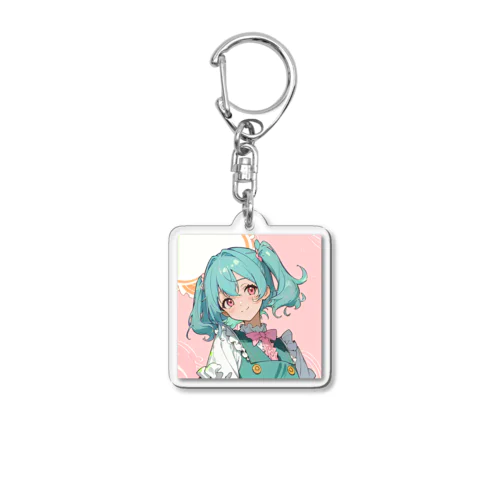 緑のあの子 Acrylic Key Chain