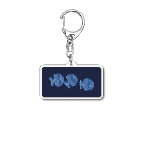 3びきのくらげ Acrylic Key Chain