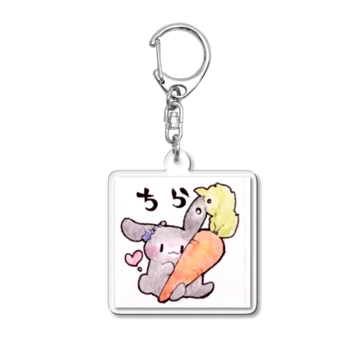 なかよしうさちゃん。＊ Acrylic Key Chain