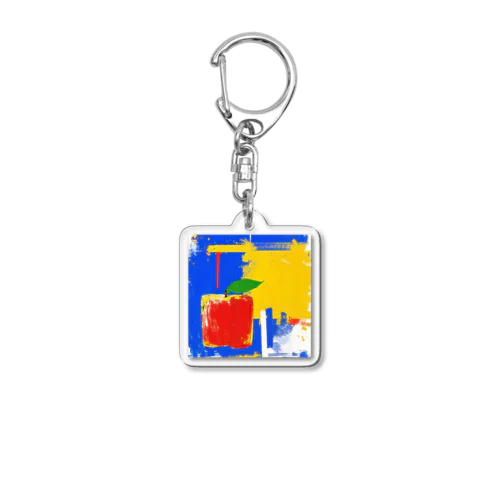 りんごアート Acrylic Key Chain