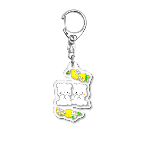 クンちゃんシロちゃん　ハニーレモングラス  Acrylic Key Chain