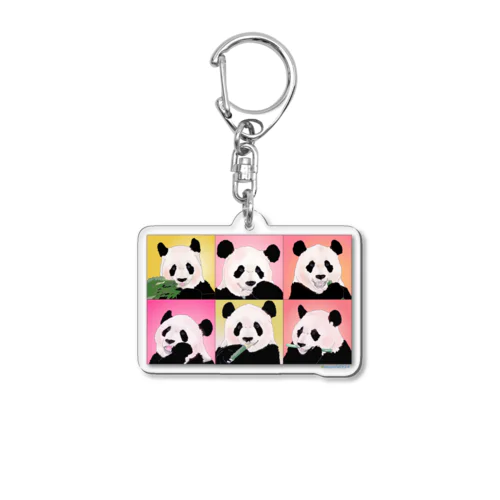 「女子会」パンダ Acrylic Key Chain