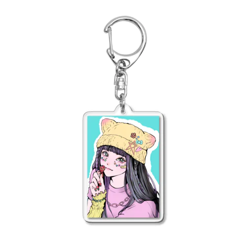 猫耳ちゃん Acrylic Key Chain