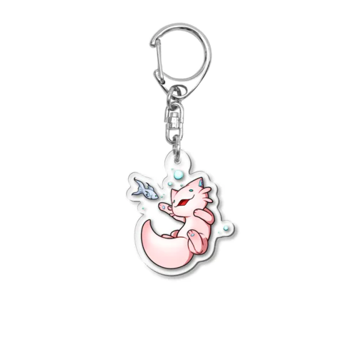 Nekolotl and Fishy Friends Acrylic Key Chain