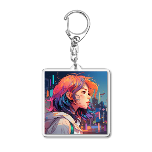 city pop Acrylic Key Chain