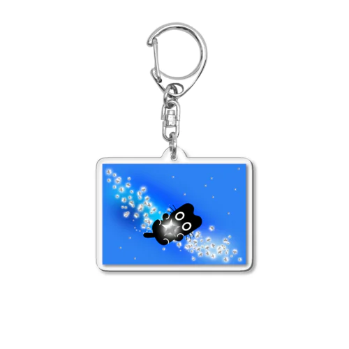 くろねこクロル（銀河） Acrylic Key Chain