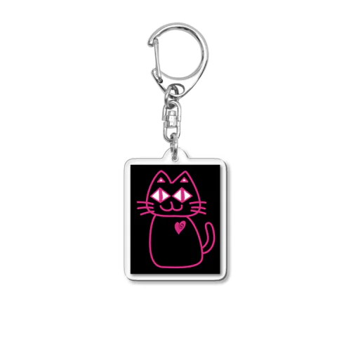 ねこ安さん Acrylic Key Chain