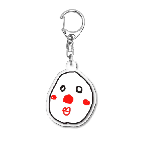 おかめちゃん (顔) Acrylic Key Chain