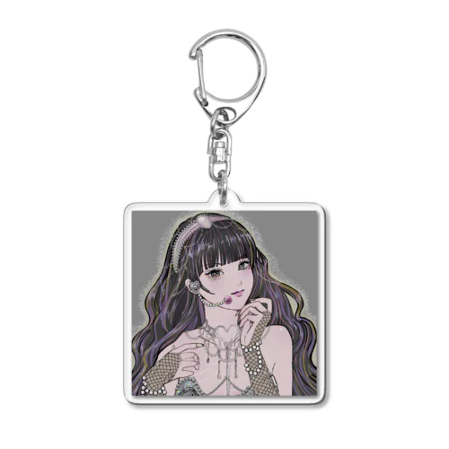 アイドルちゃん(黒) Acrylic Key Chain