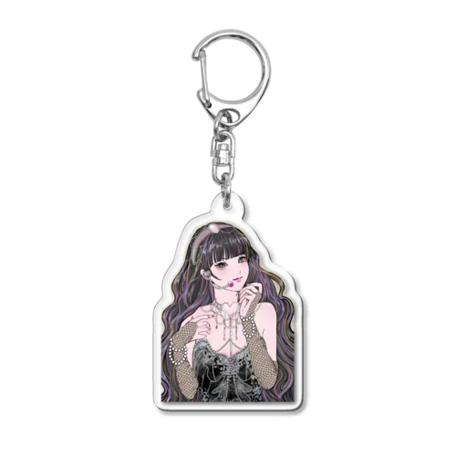 アイドルちゃん(黒) Acrylic Key Chain