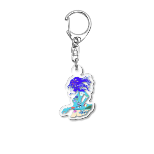 夏の楽しみ Acrylic Key Chain