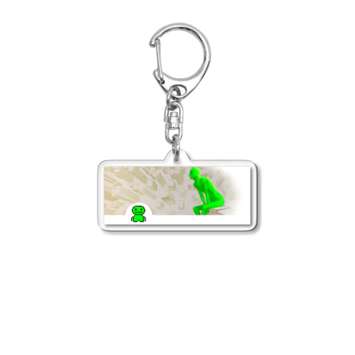 緑色の生物 Acrylic Key Chain