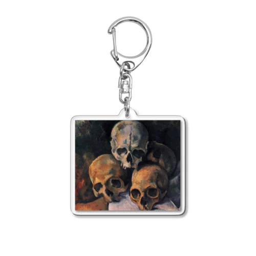 積み重ねた骸骨 / Pyramid of Skulls Acrylic Key Chain