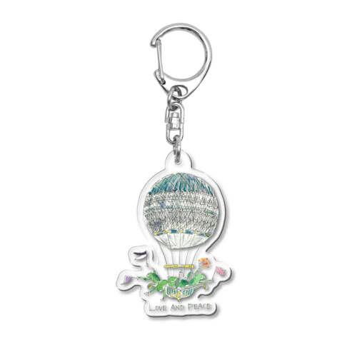 LOVE AND PEACE Acrylic Key Chain