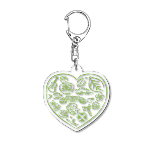 まつざきオハナ・マルシェ　💚グッズ Acrylic Key Chain