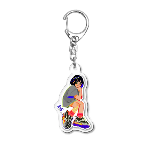 ゆめカラフルデザイン① Acrylic Key Chain