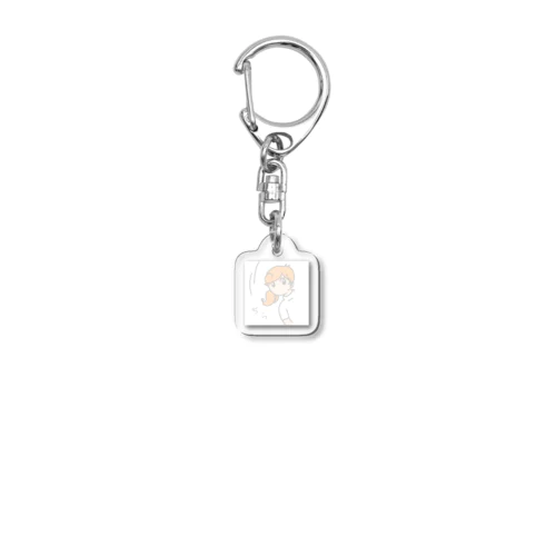 チラ見女子 Acrylic Key Chain