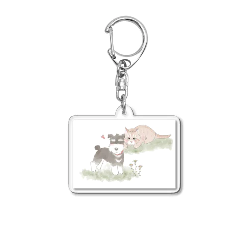 お散歩いくにゃん Acrylic Key Chain