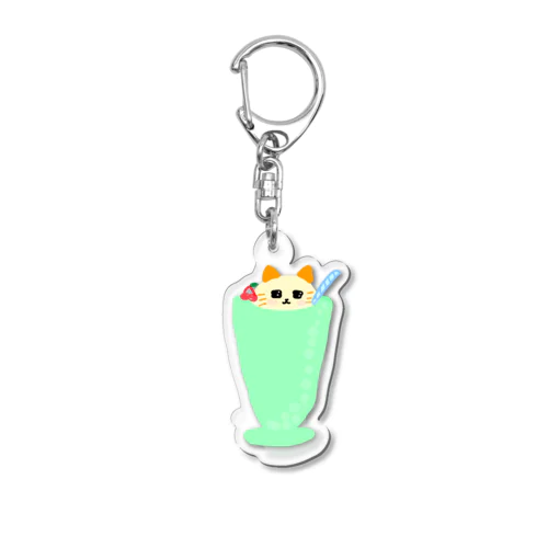 メロンソーダ猫 Acrylic Key Chain