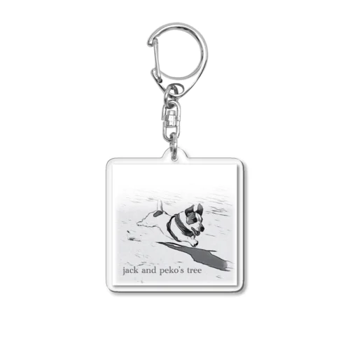 flying dog ペコ Acrylic Key Chain