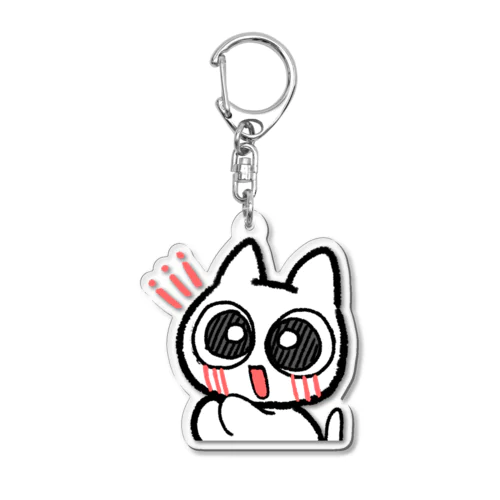 えらい！猫月グッズ Acrylic Key Chain